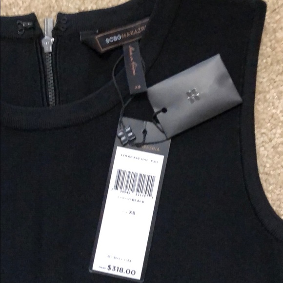 BCBG Black sleeveless bodycon bandage dress NWT - Picture 3 of 3
